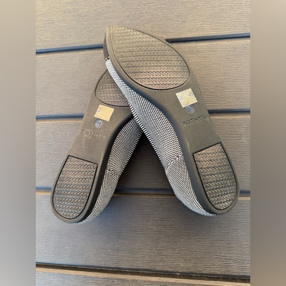 Rothy's The Point ll Grey Mist Cap Toe Women's Flats - Picture 5 of 5